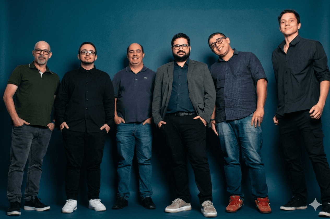 A equipe da Lanx no chão de fábrica